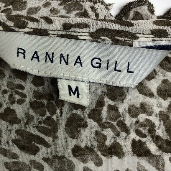 Anthropologie Ranna Gill ruffled leopard print dress - Picture 5 of 12